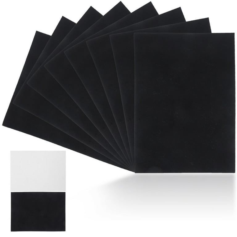 Arts And Crafts 10 Sheets Black Papel Fieltro Self Adhesive Felt