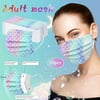 YZHM Adult Disposable Face Masks Scale Digital Printing Three Layer Protective Breathable Mask