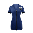 thumbnail image 5 of Alaiyaky Police Costume Women Police Officer Uniform with Dress Belt Cap, Halloween Dress Up Party Christmas Party, 5 of 5