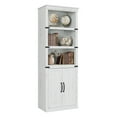 thumbnail image 1 of 1 Pb, Mdf Retro Bookcase With 2 Doors, 1 of 9