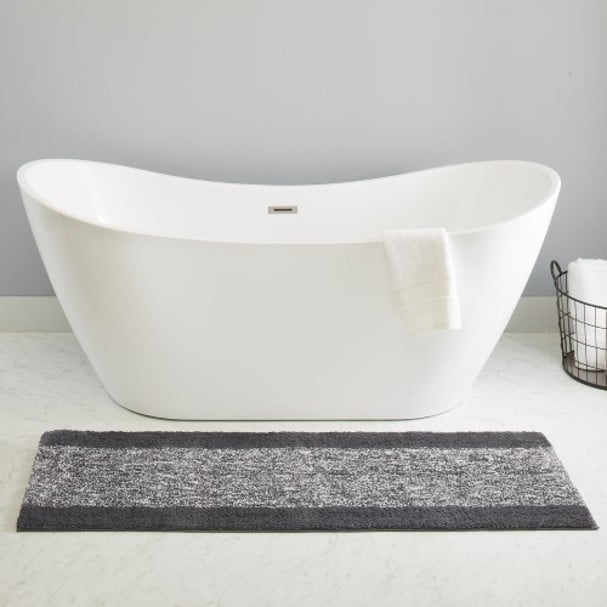 Better Homes & Gardens Heather Stripe Bath Rug Runner, 20 x 60