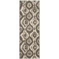 thumbnail image 1 of Safavieh Porcello 4'1" X 6' Power Loomed Rug in Ivory and Dark Gray, 1 of 9