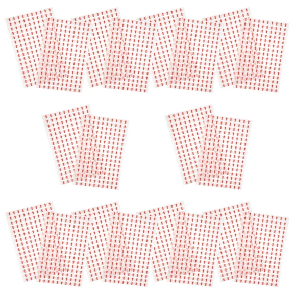 COSMOBETTY 20 Sheets Arrow Stickers Marking Sticker For Gym Red Paper 1x1CM