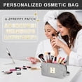 thumbnail image 6 of DAKIMOE Makeup Bag Cosmetic Bags Organizer Personalized Initial Travel Essentials Toiletry Bag for Birthday Christmas Girlfriend Teacher Valentines Day Gifts, 6 of 9
