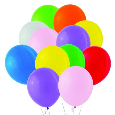 Fun Express Standard Color Balloons - Party Decor - 144 Pieces