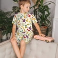 thumbnail image 4 of Fotbe Vegetable Pijama Estampada de 2 Piezas para Niños – Ropa de Dormir de Manga Corta Cómoda para Niños y Niñas, Camiseta y Shorts de Algodón-Large, 4 of 6