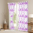 thumbnail image 3 of jejeloiu Purple Lovely Bowtie Blackout Curtains Set of 2 (52x84 Each),Cute Kawaii Bowknot Window Curtains,Cartoon Bow Ribbon Curtains and Drapes For Girls,Breathable Home Decor, 3 of 6