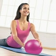 thumbnail image 4 of Pilates Ball Core Ball, Small Exercise Ball with Exercise Guide Barre Ball Bender Ball Mini Yoga Ball for Pilates, Yoga, Core Training, Physical Therapy, Balance, Stability, Stretching，pink, 4 of 5