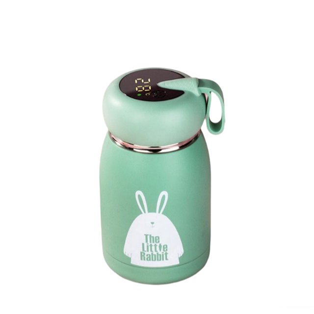 Ounissouiy Botella térmica de viaje Pantalla LED de temperatura de acero inoxidable Taza de vacío inteligente Taza de agua Oficina Empresa Niños Escuela Cocina y Comedor Verde Ounissouiy HA066750-01