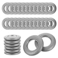 thumbnail image 1 of BRIGHTFUFU 80Set Curtain Rings Silver Prevents Sliding Off for Curtains, 1 of 7