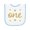 White and Light Blue, variant on Inktastic 1st Birthday One Gold Baby Terry Cloth Bib