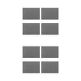thumbnail image 4 of Wosthever 4 piezas de manteles individuales de lino, manteles individuales, vajilla lavable, almohadilla para el hogar oscuro Gris oscuro 2Conjunto, 4 of 6