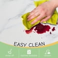 thumbnail image 4 of Marble Kitchen Mats, 2 Pieces Marble Bathroom Rugs Non-Slip Black and White Kitchen Rugs Anti Fatigue Kitchen Floor Comfort Mats for Home Office Bathroom Entryway, 4 of 6