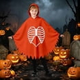 thumbnail image 5 of Zylarhe Kids Halloween Dancewear Jumpsuit for Stage Performances Party Events Playful Home Outfit Orange 5-6 Years, 5 of 8