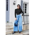thumbnail image 2 of Ekouaer Womens Long Sleeve Shirts Square Neck Slim Fit Basic Tops Ribbed Thermal Undershirts Layering Tee, 2 of 6