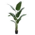 thumbnail image 3 of Thehsnt Artificial Banana Tree 5.2FT, Home Decor Indoor Artificial Tree, Faux Tropical Banana Floor Plant with Pot, Tall Artificial Plants Indoor for Home Office Living Room Decor, 3 of 10