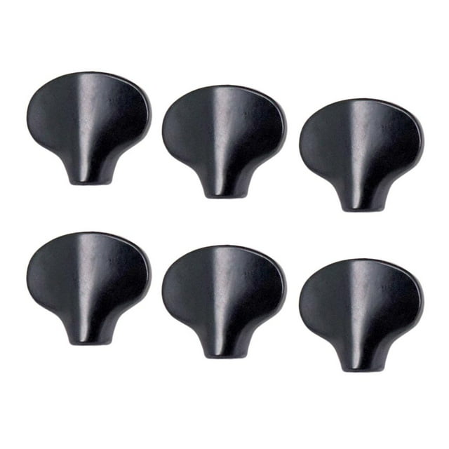 Tachiuwa 6 Pcs Bouton de Réglage pour Guitare en Bois Pièces de Rechange Noir