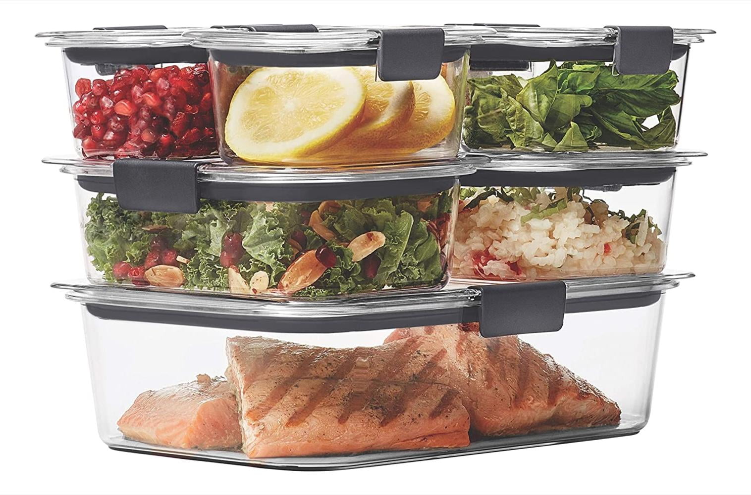 Rubbermaid Brilliance LeakProof Food Storage Containers with Airtight