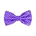 thumbnail image 3 of Purple Checkered Silk Bow Tie and Pocket Square, 3 of 3