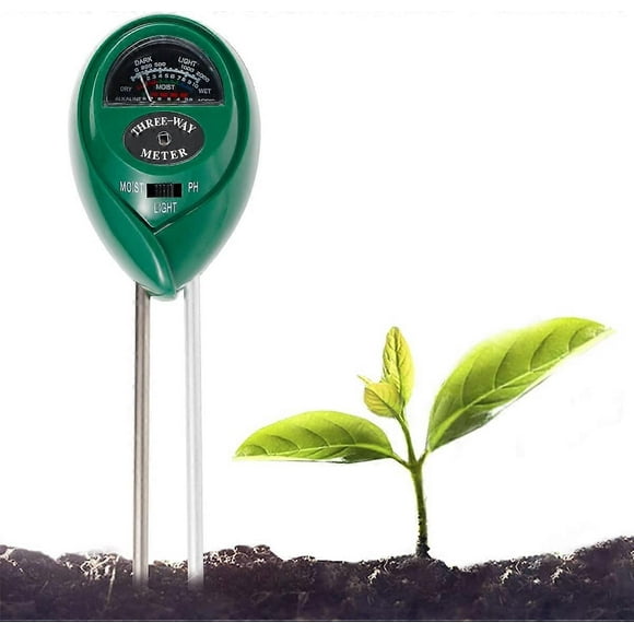 Soil Tester 3 in 1 Soil Testing Kit, Plant Soil Testing Kit with Soil Moisture Light and pH Tester