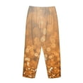 thumbnail image 5 of Disketp Sparkling Orange And Black Print Women'S Comfy Pajama Pants Casual Drawstring Palazzo Lounge Wide Leg Pants, 5 of 9