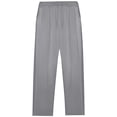 thumbnail image 4 of JJHGVB Linen Pants Women Palazzo Pants Gaucho Pants Women's Summer Casual Linen Pants Elastic Waist Loose Straight Leg Capri Pants Beach Pants With Pockets Baggy Pants Women'S Pants Gray 1 L, 4 of 4
