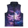 thumbnail image 4 of Pzuqiu Axolotl Kids Zip Up Sleeveless Vest Casual Clothes for Girls 7-8 Polyester Stretchy Warm Lightweight Winter Coat with Pocket Fashion Practical Fall Outfits for Girls, 4 of 7
