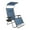 Denim Blue, variant on Bliss Hammocks 33" Wide XXL Zero Gravity Chair w/ Canopy, Pillow, & Drink Tray Folding Outdoor Lawn, Deck, Patio Adjustable Lounge Chair, 360 lbs. Capacity, Weather and Rust Resistant, Jacquard