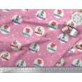 thumbnail image 3 of Soimoi Poly Georgette Fabric Gift Box,Car & Santa Christmas Printed Fabric 1 Yard 42 Inch Wide, 3 of 3