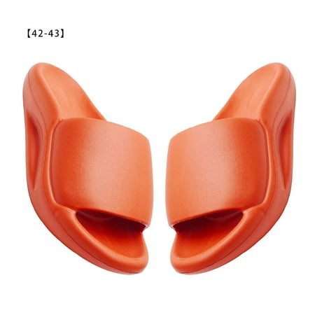 

Elenxs 1 Pair Slipper Non-Slip Unisex Shower Slipper EVA Open Toe Shoes Bathroom Beach Colored Shoes