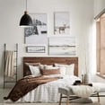thumbnail image 2 of Bouclair Black Metal and Wood Ceiling Lamp, 2 of 5