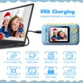 thumbnail image 2 of Cámara para niños, cámara para niños con trípode, lente giratoria de 180°, foto de 40 MP y vídeo HD 720P/pantalla IPS de 2,4 pulgadas, buen regalo para niños de 3 a 10 años, azul, 2 of 5