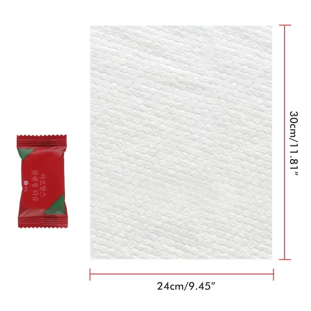 100 Uds. Toalla comprimida de una sola vez, toalla portátil de algodón para la cara, pañuelos humedecidos para maquillaje al aire libre