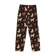 thumbnail image 3 of Vsdgher Labrador Retriever Dog Print Mens Pajama Pants Sleep & Lounge Pants, PJ Bottoms With elastic waistb and Pockets, 3 of 5