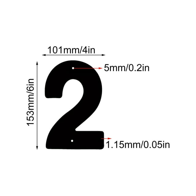 Vis de Numéro de Maison en Fer Tridimensionnel