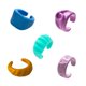 thumbnail image 4 of 5pcs anillo multicolor divertido índice anillo de dedo macarrón anillo de color caramelo 5 estilos, 4 of 8