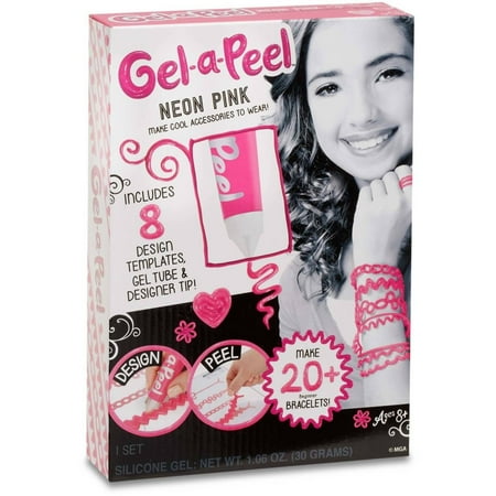 Crafts Outline Peel - Gel-A-Peel Starter Craft Kit, Neon Pink