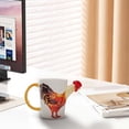thumbnail image 3 of Homesteed Funny Chicken Coffee Mug with 3D Rooster Head Spout Novelty Farmhouse Kitchen Decor for Easter Holiday Gifts, 3 of 6