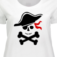 thumbnail image 4 of Inktastic Pirate Skull and Cross Bones Women's Plus Size T-Shirt, 4 of 5