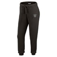 thumbnail image 4 of Women's WEAR by Erin Andrews  Cream Las Vegas Raiders Knitted Tri-Blend Long Sleeve T-Shirt & Pants Lounge Set, 4 of 6