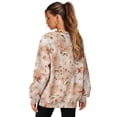thumbnail image 2 of HELLHERO Hummingbird Flower Print Women Crewneck Sweatshirt Long Sleeve Pullover Tops Fashion 2025 Fall Oversized Sweatshirt Size M, 2 of 7