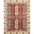thumbnail image 1 of Ahgly Company Machine Washable Indoor Rectangle Abstract Fire Brick Red Area Rugs, 5' x 8', 1 of 7