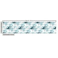 thumbnail image 3 of Nautical Upholstery Fabric by the Yard, Whales Swimming in the Ocean Waves Fish Marine Wilderness Underwater, Decorative Fabric for DIY and Home Accents, Aqua White and Dark Teal by Ambesonne, 3 of 5