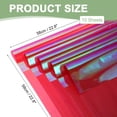 thumbnail image 2 of Uxcell Flower Wrapping Paper, Iridescent Double Sided Plastic Bouquet Packaging Waterproof Florist Dark Red, 2 of 7