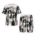 thumbnail image 1 of Fotbe Colors Cats Pijama Estampada de 2 Piezas para Niños – Ropa de Dormir de Manga Corta Cómoda para Niños y Niñas, Camiseta y Shorts de Algodón-X-Large, 1 of 6