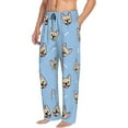 thumbnail image 2 of Daiia Cute French Bulldog Men's Sleep Pant with Pockets and Drawstring,Pajama Pants-Large, 2 of 9