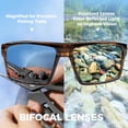 thumbnail image 3 of KastKing Waccamaw Polarized Bifocal Sunglasses,  x2.5 Magnifications, Wrap Around Sport Reader Sunglasses for Men, 3 of 9