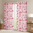 thumbnail image 2 of Manfei Girls Western Cowgirl Black Out Curtains,Dreamy Princess Curtains Pack of 2 (42x63 Each),Kawaii Bow Boots Hats Bedroom Curtains,Super Cozy Room Decor, 2 of 6