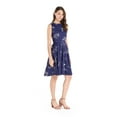 thumbnail image 2 of Hawaii Hangover Robe Vintage Évasée pour Femme TG Robe Classique Classique Bleu Marine, 2 of 5