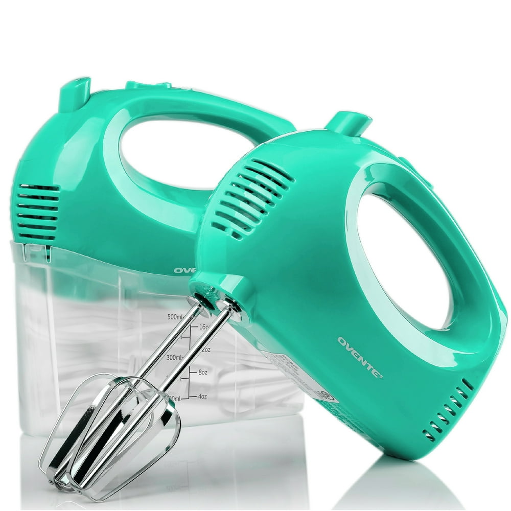 Ovente Portable 5 Speed Mixing Electric Hand Mixer with Stainless Steel
